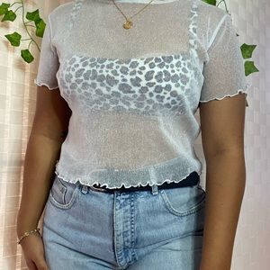 Brandy Melville glitter top